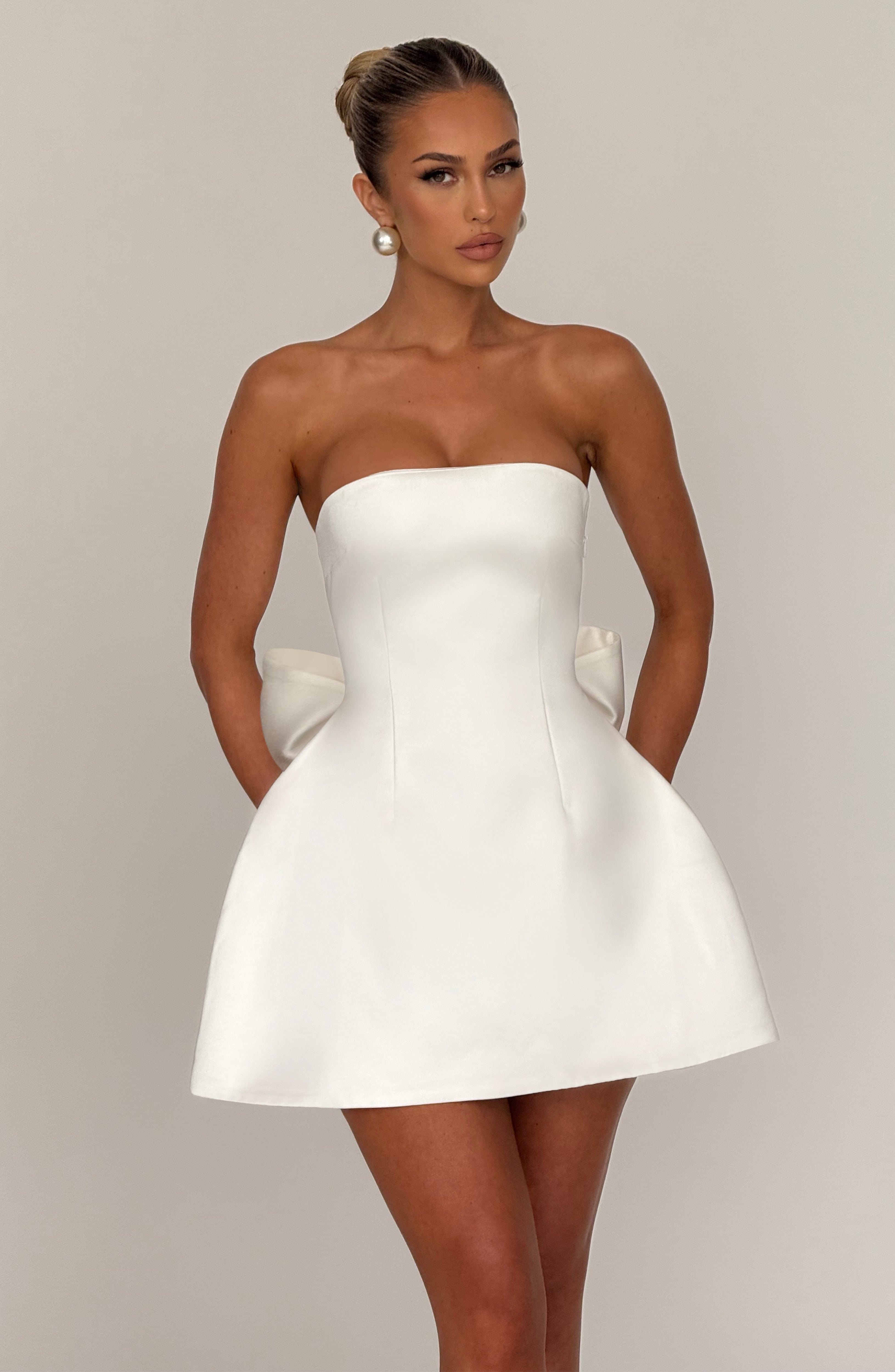 Abbey Mini Dress - Ivory