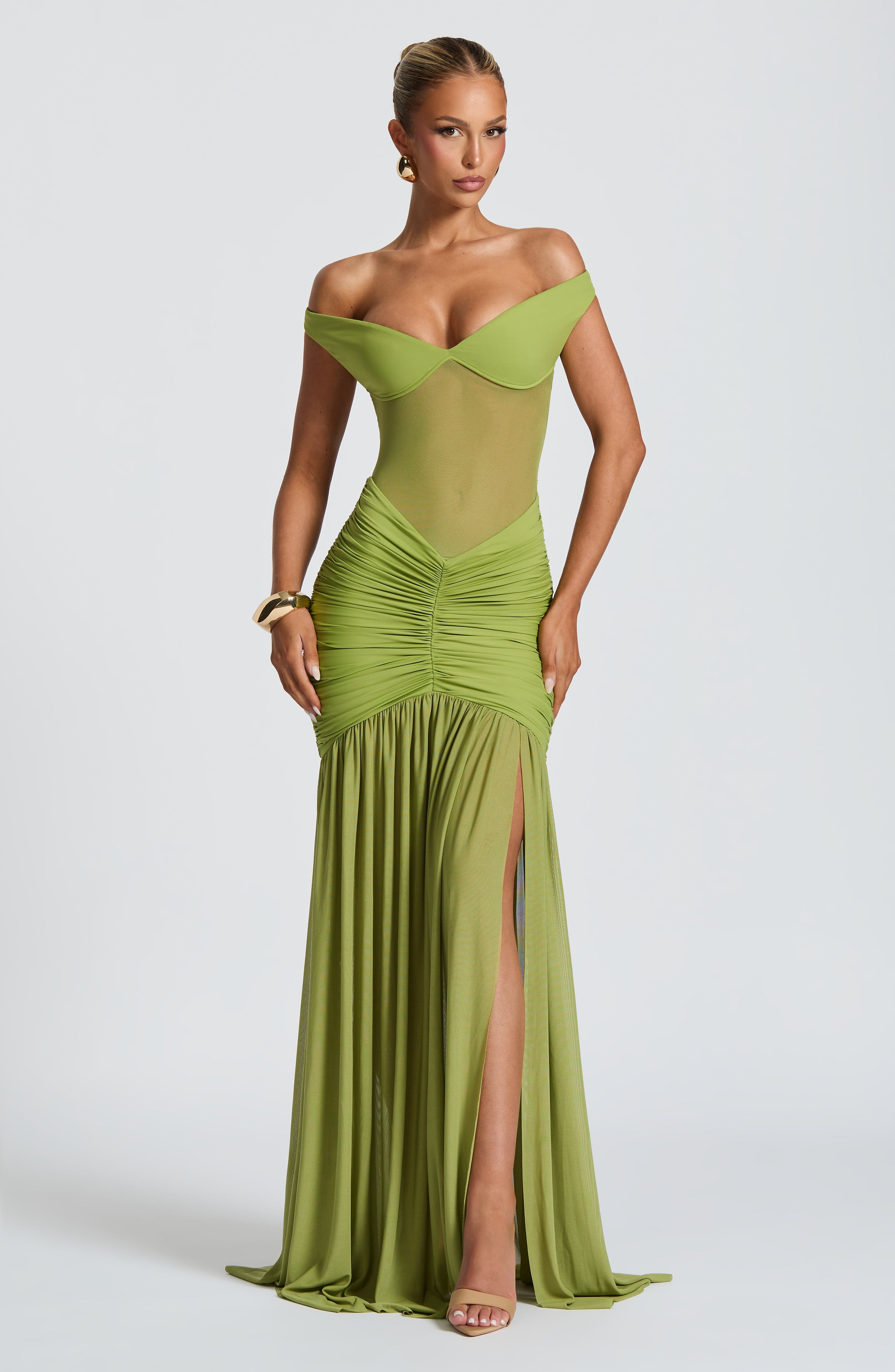 Alaia Maxi Dress - Olive