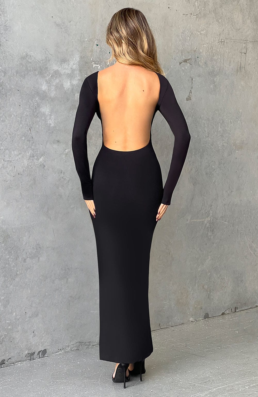 Aleena Maxi Dress - Jet Black - Napalia