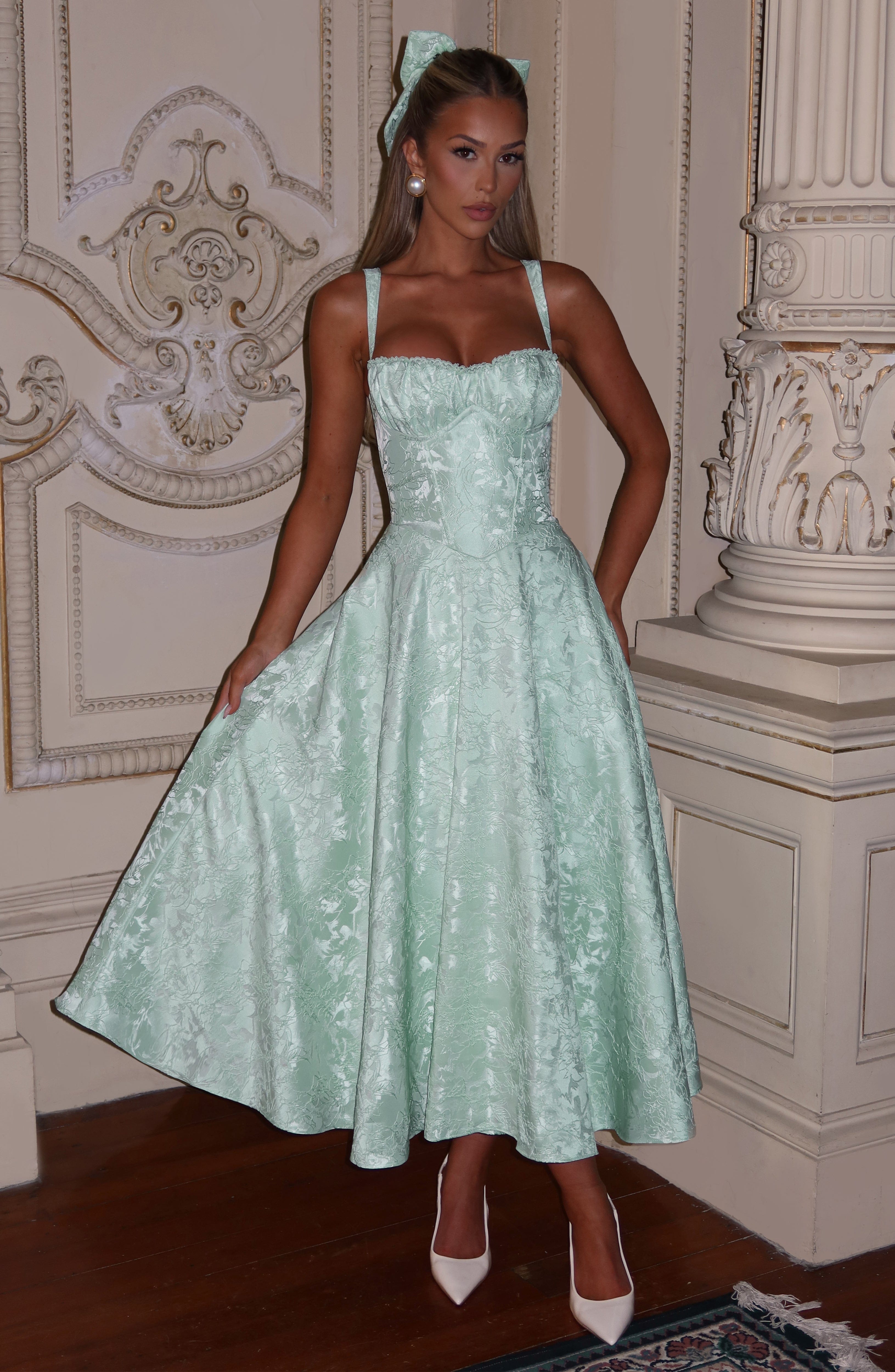 Amity Midi Dress - Mint