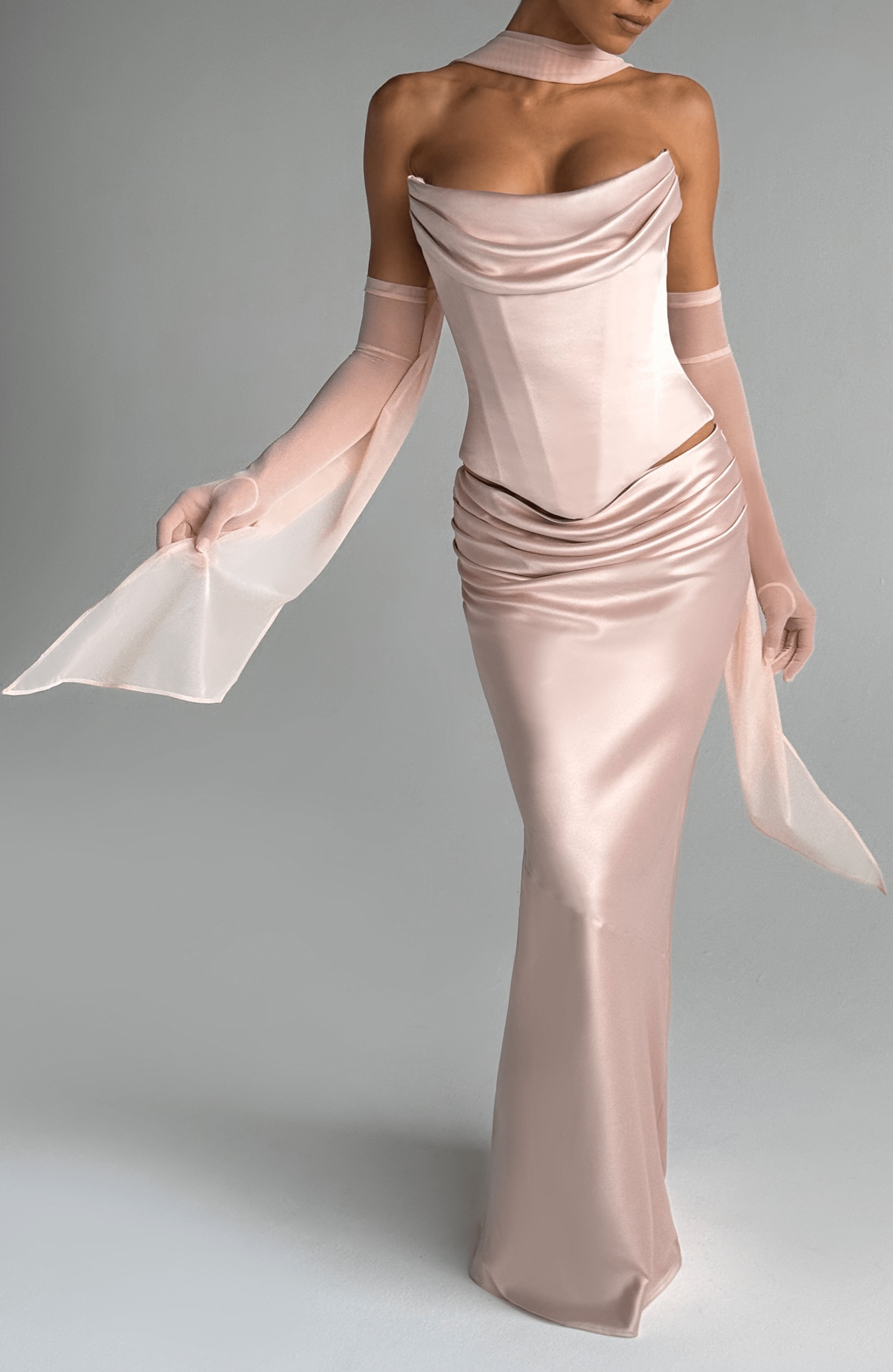 Ayla Scarf - Soft Peach