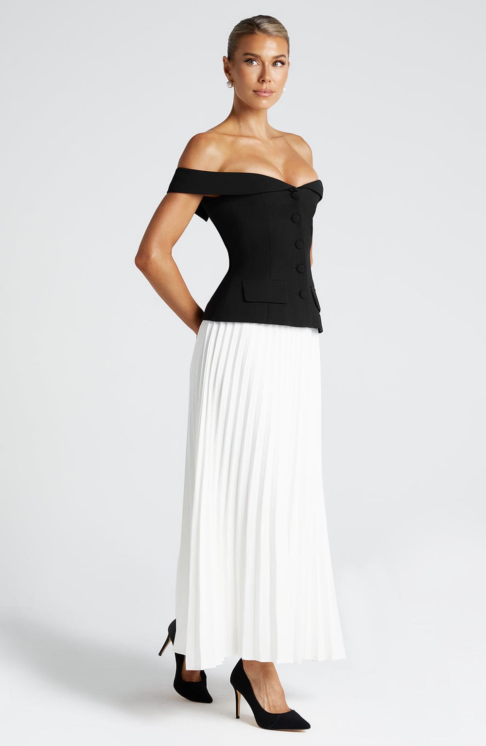 Penny Midi Skirt - Ivory