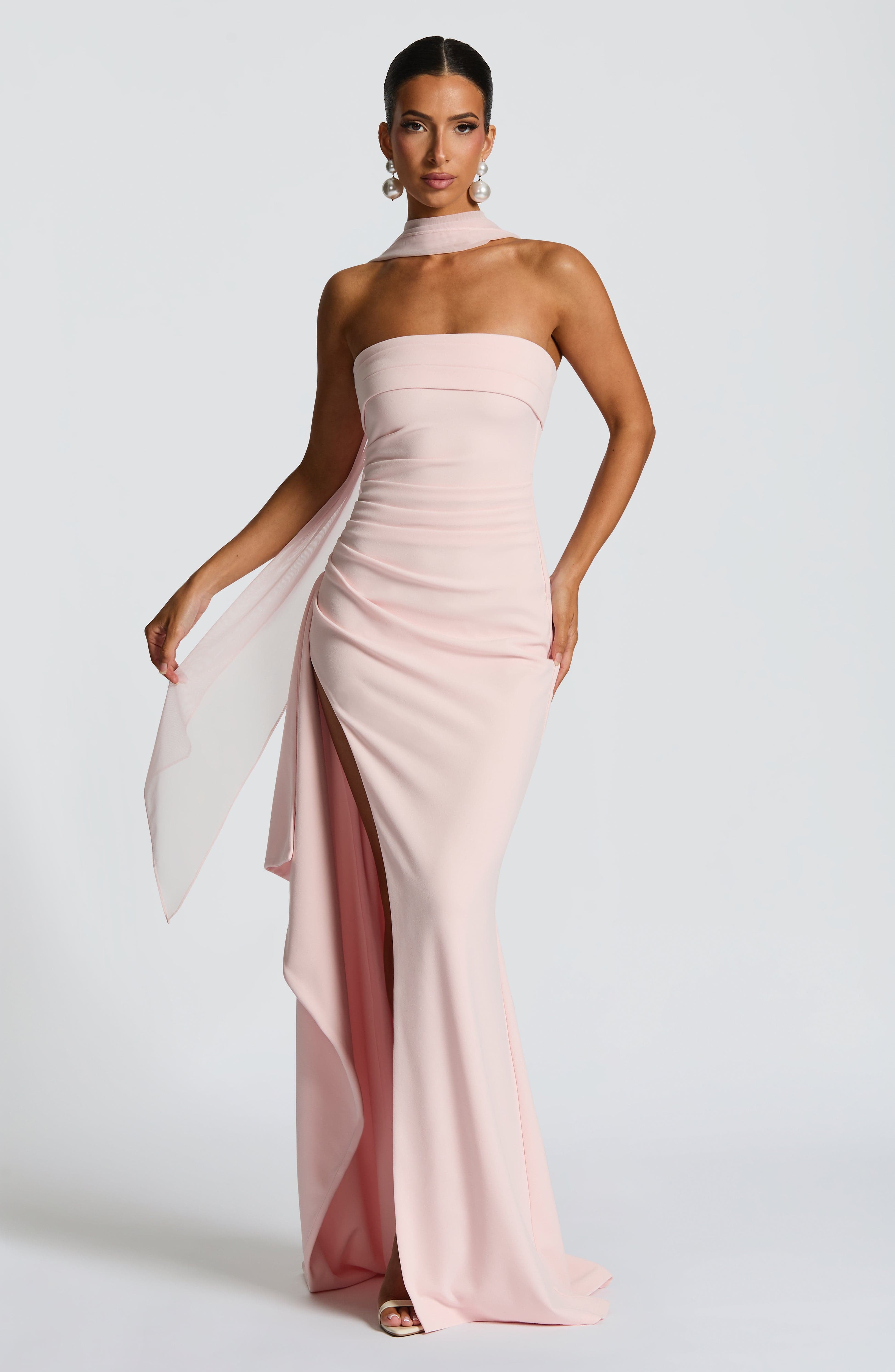 Zafira Maxi Dress - Blush - Napalia