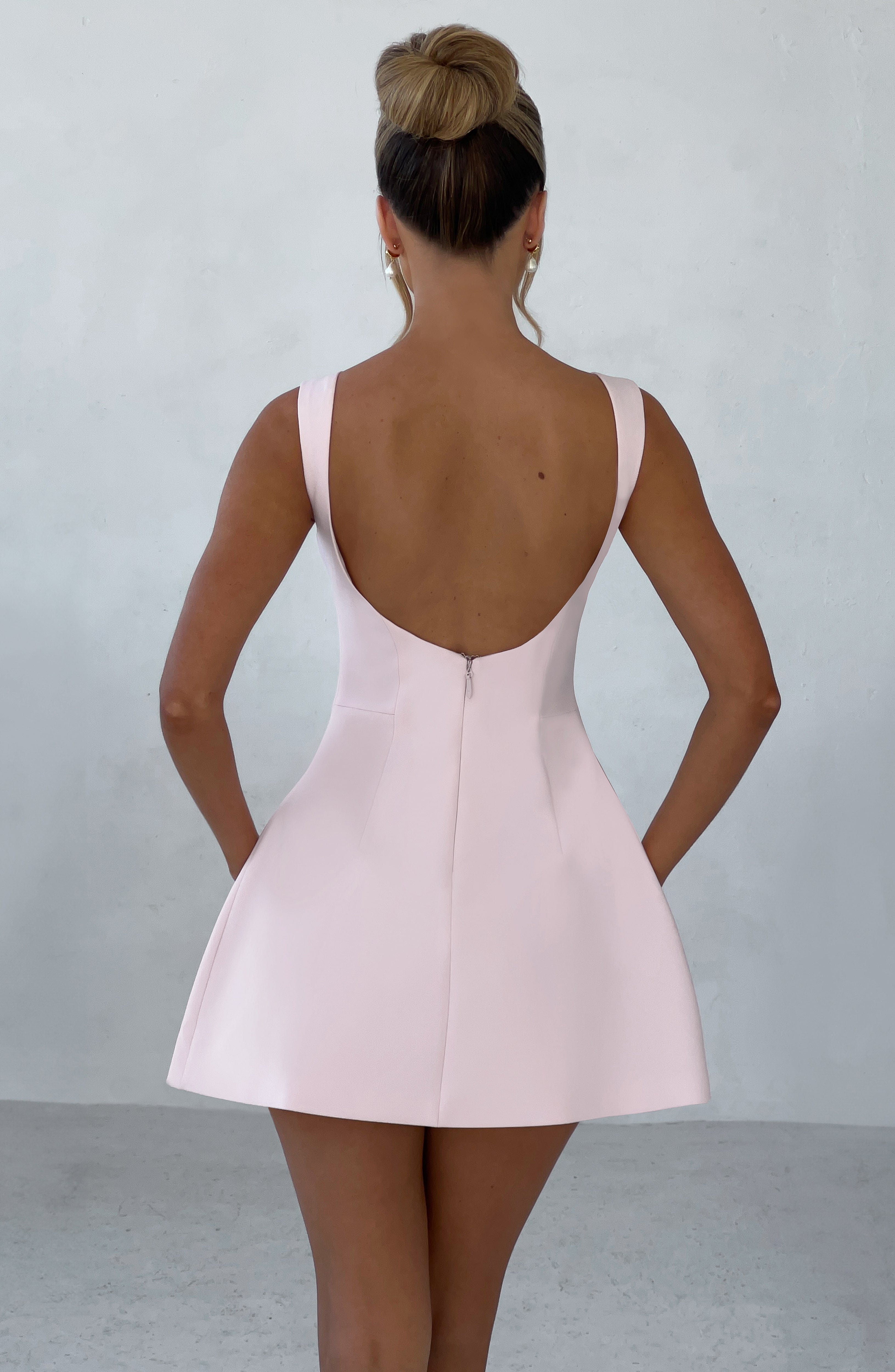 Alana Mini Dress - Blush - Napalia