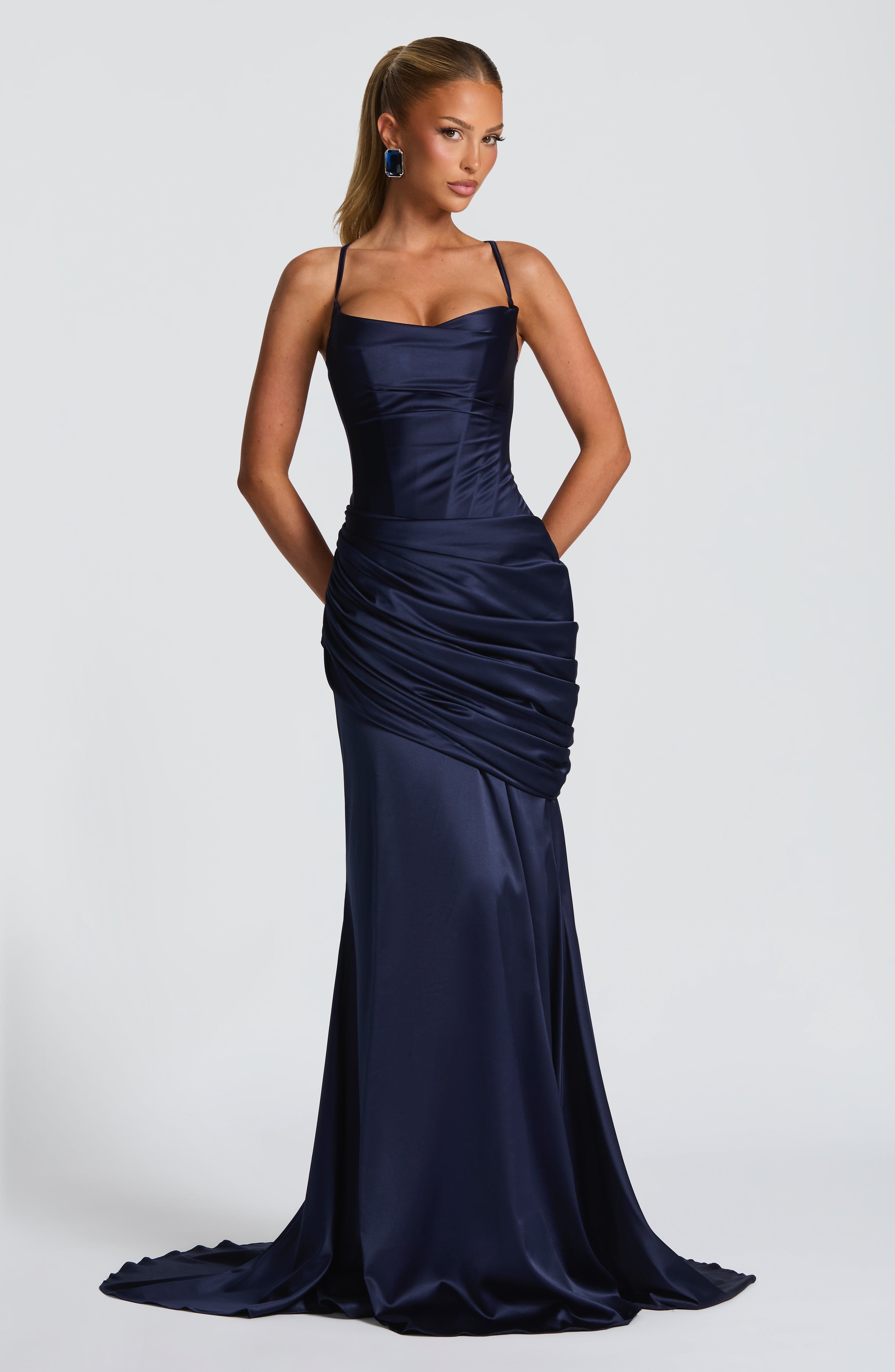 Connie Gown - Navy - Napalia