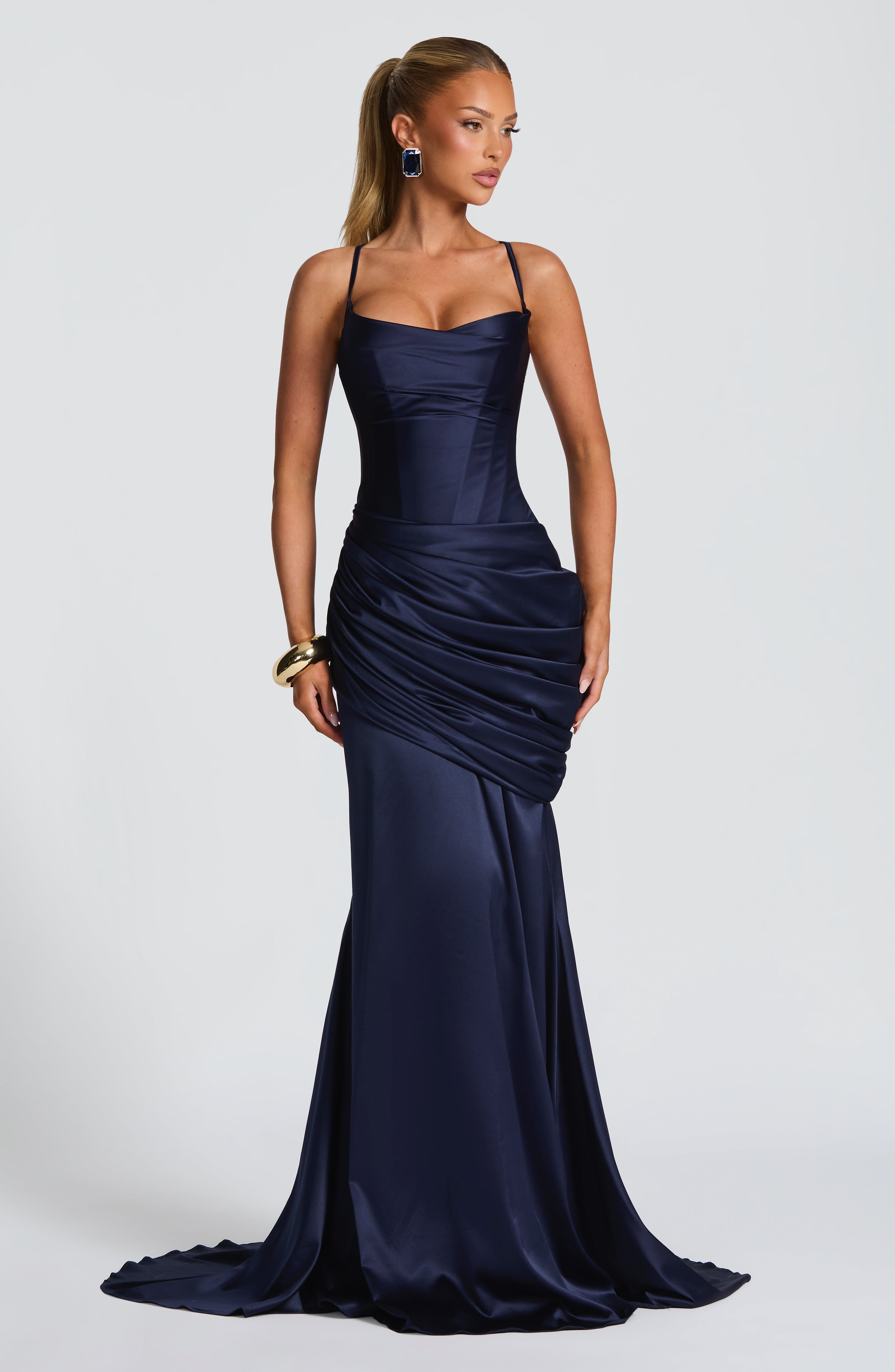 Connie Gown - Navy - Napalia