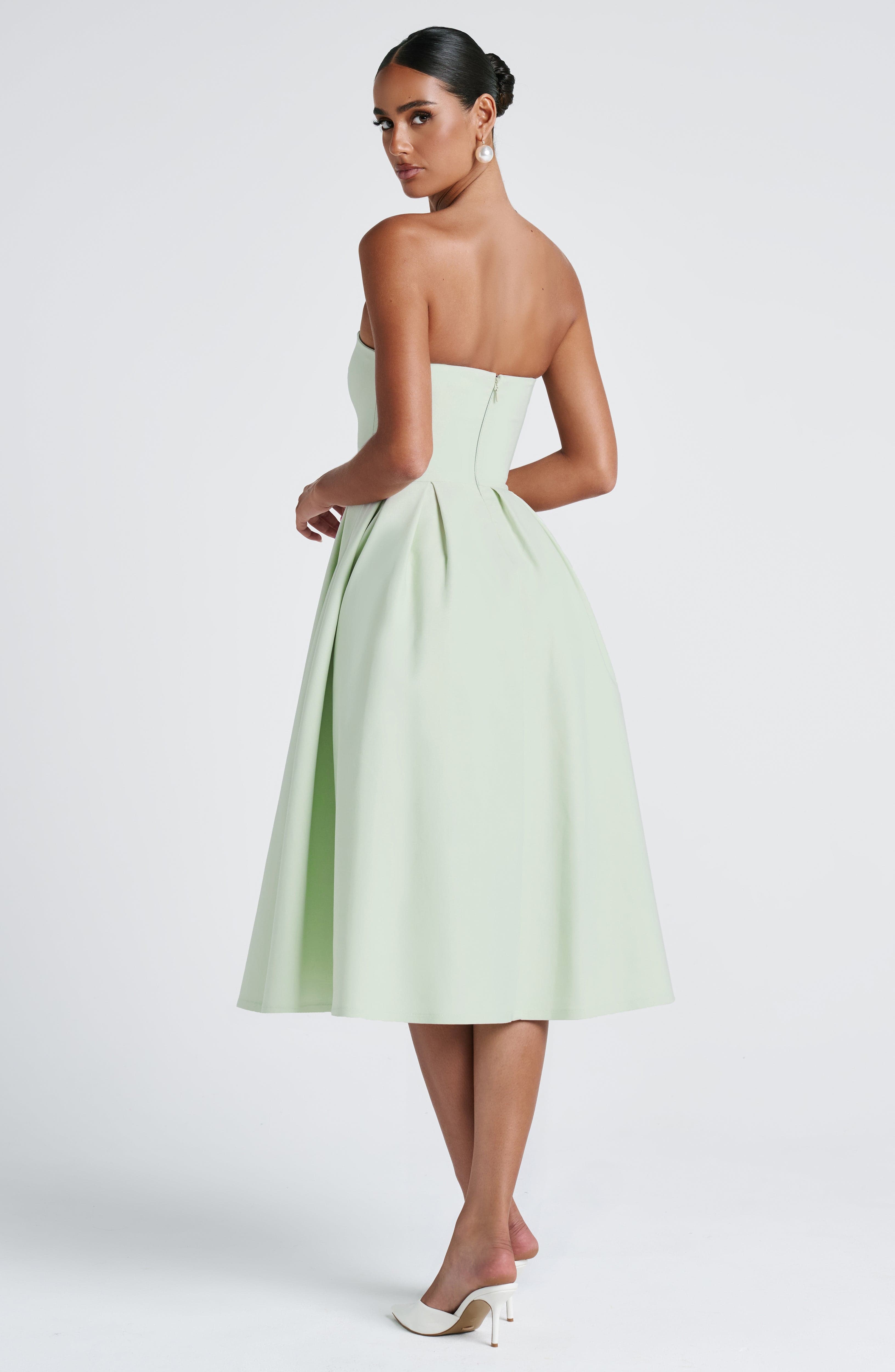 Edith Midi Dress - Mint