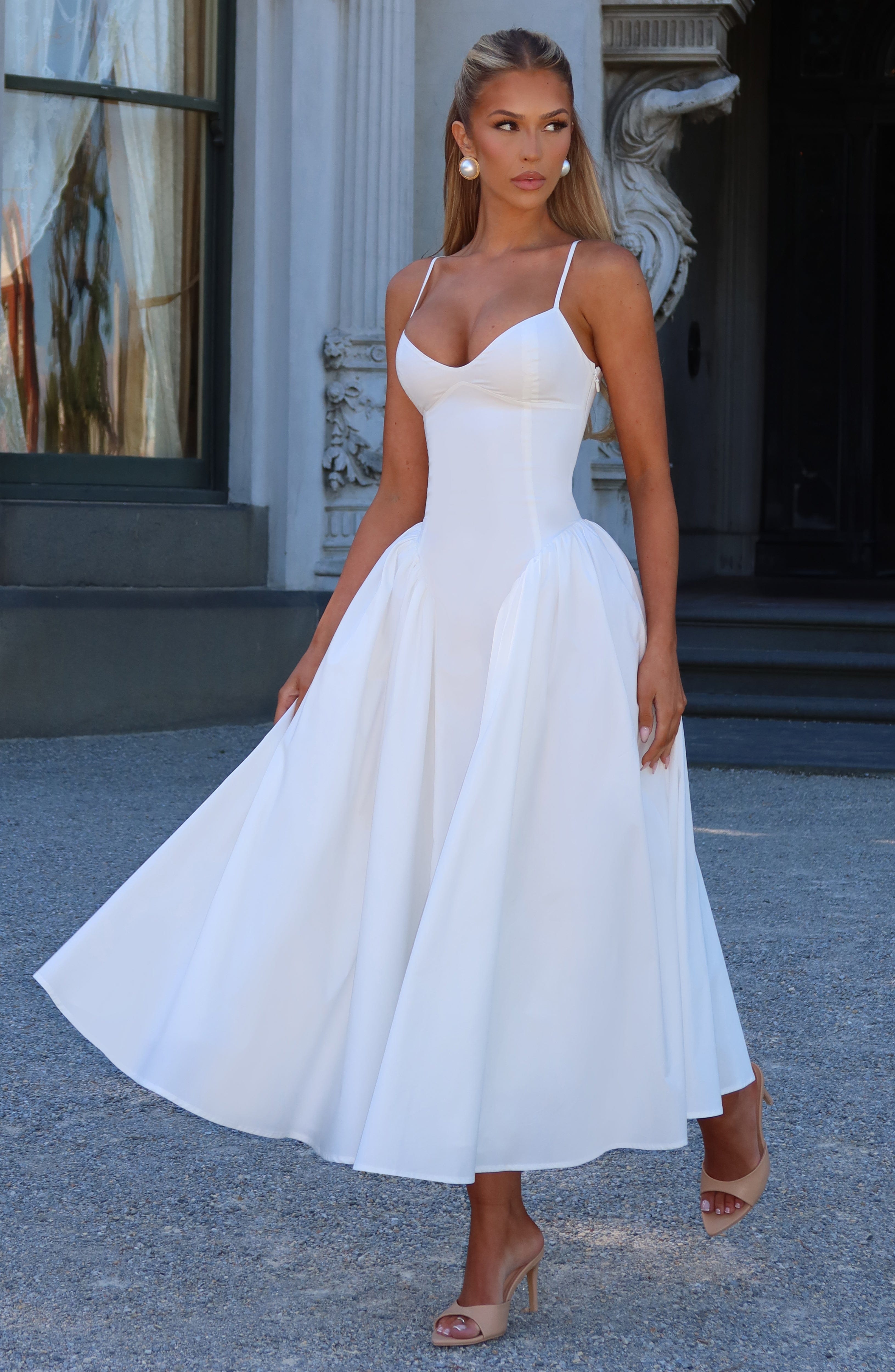 Emerson Midi Dress - Ivory