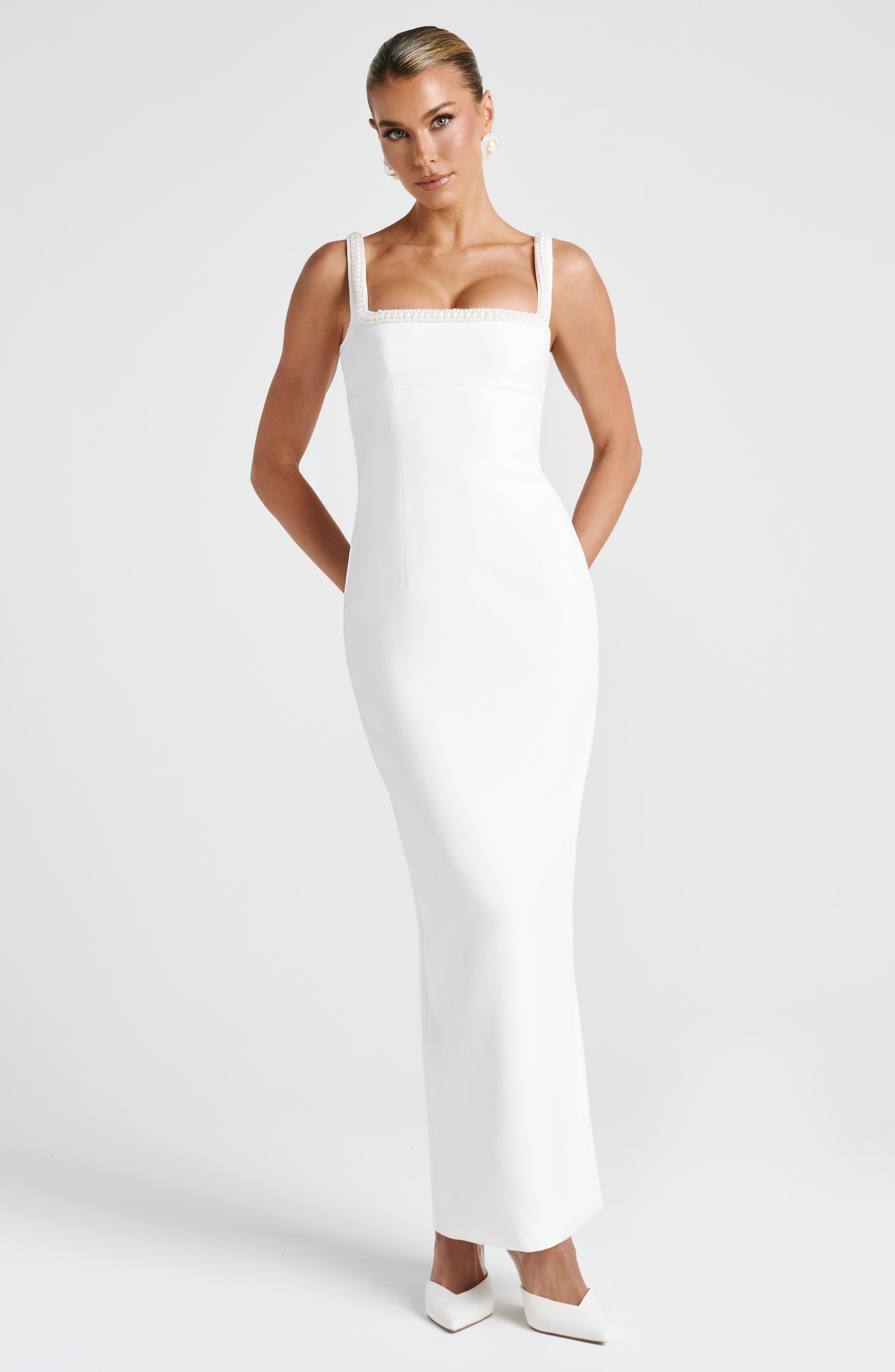 Ines Midaxi Dress - Ivory