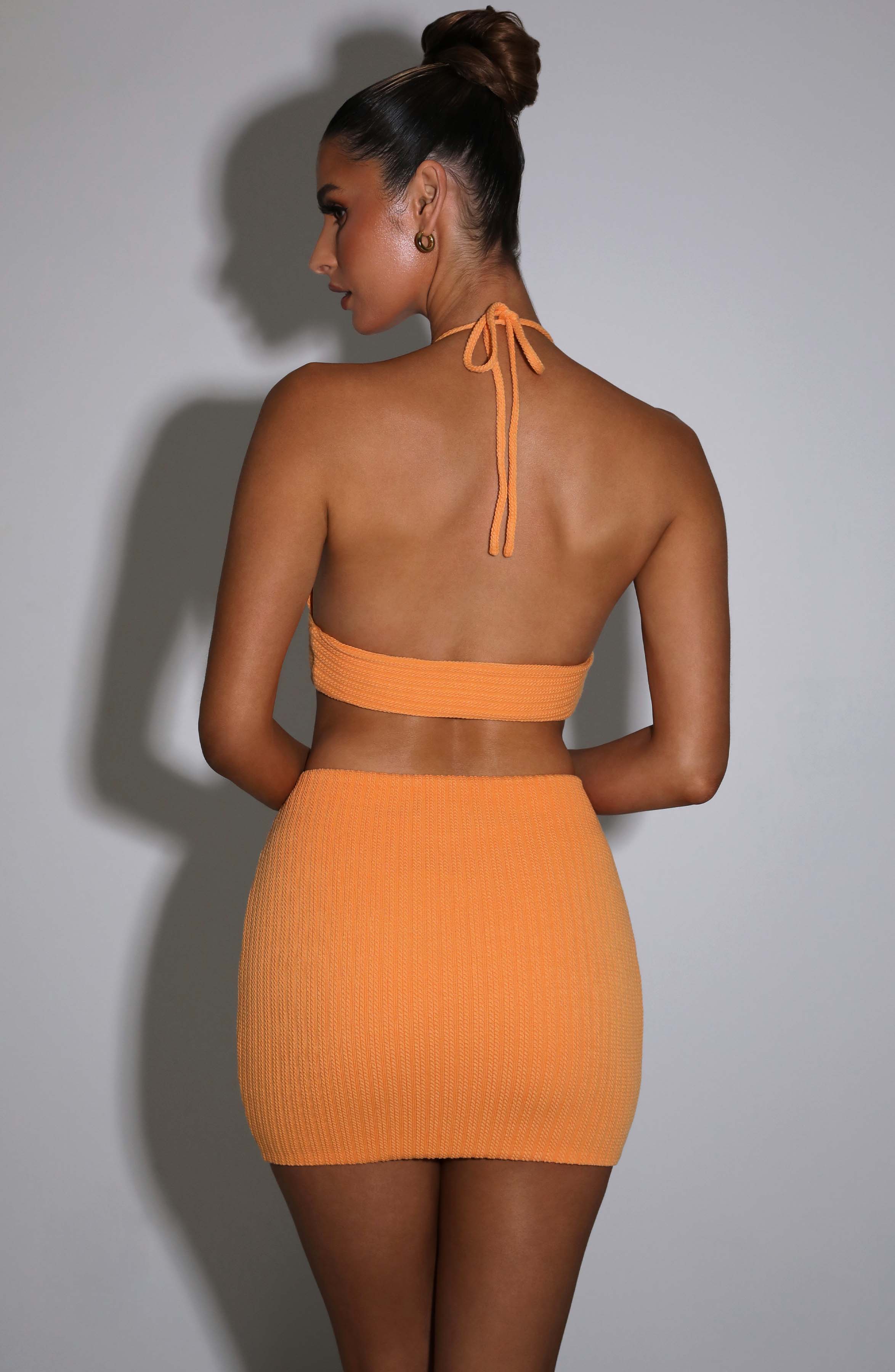 Irene Mini Skirt - Tangerine