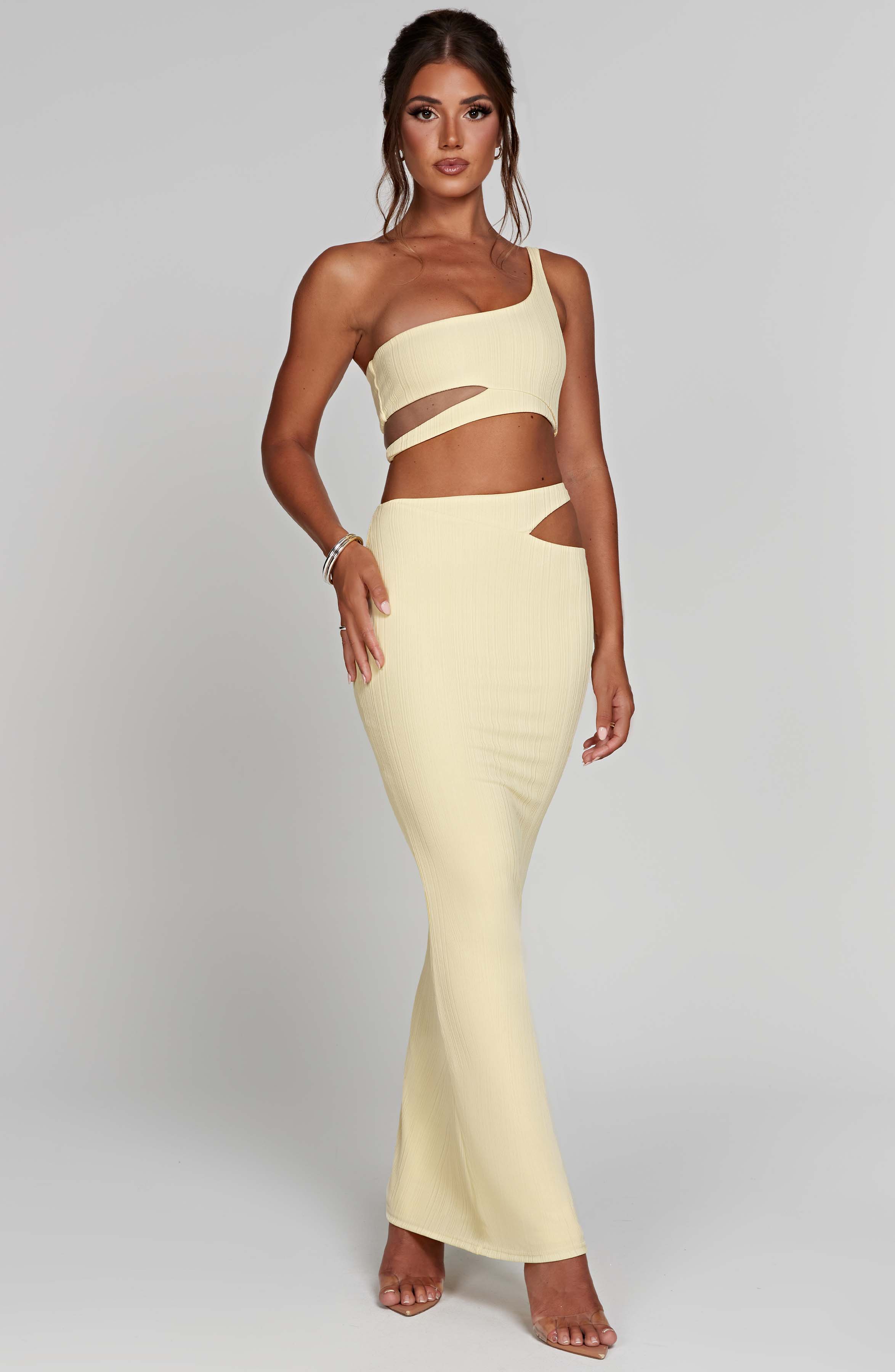 Kaela Maxi Skirt - Lemon