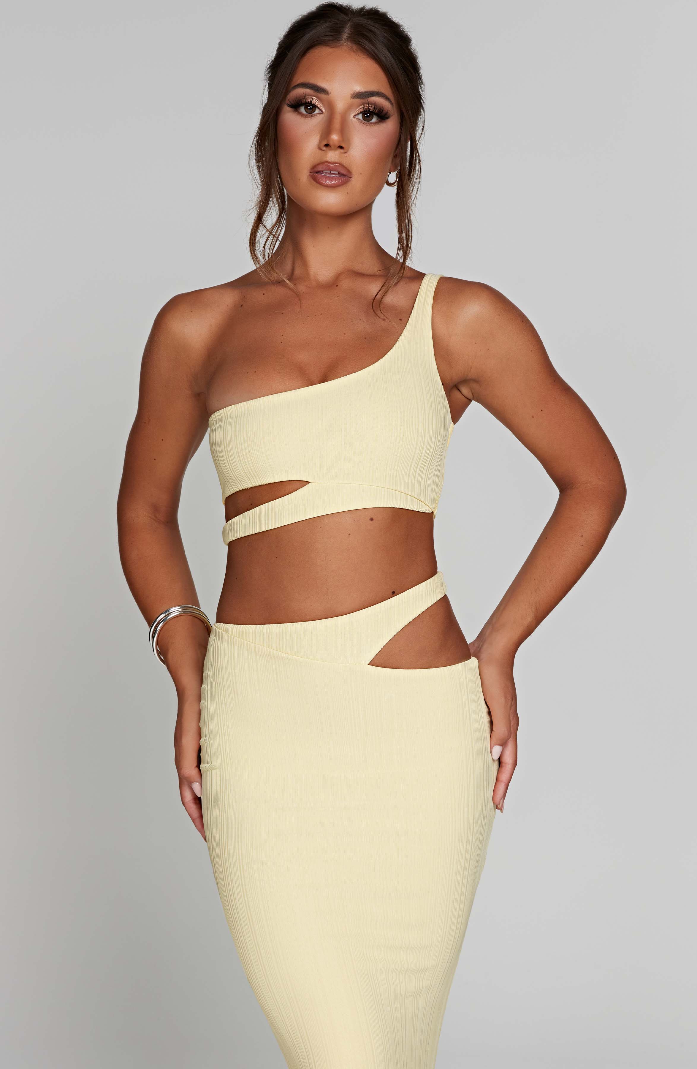 Kaela Maxi Skirt - Lemon