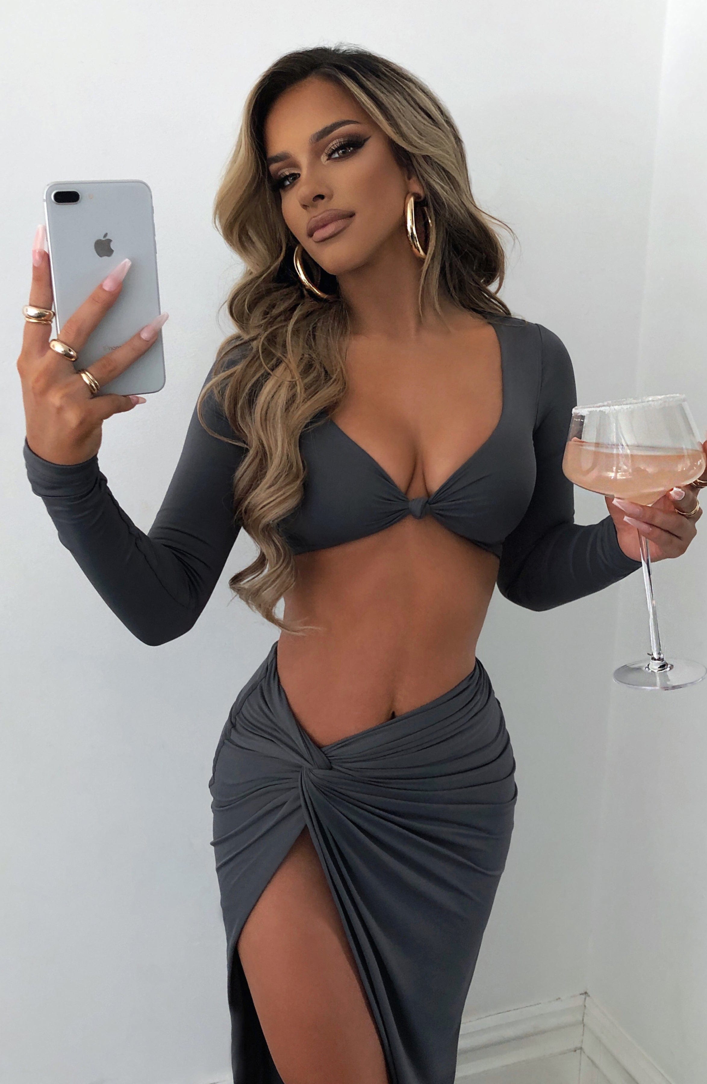 Karyna Crop - Charcoal