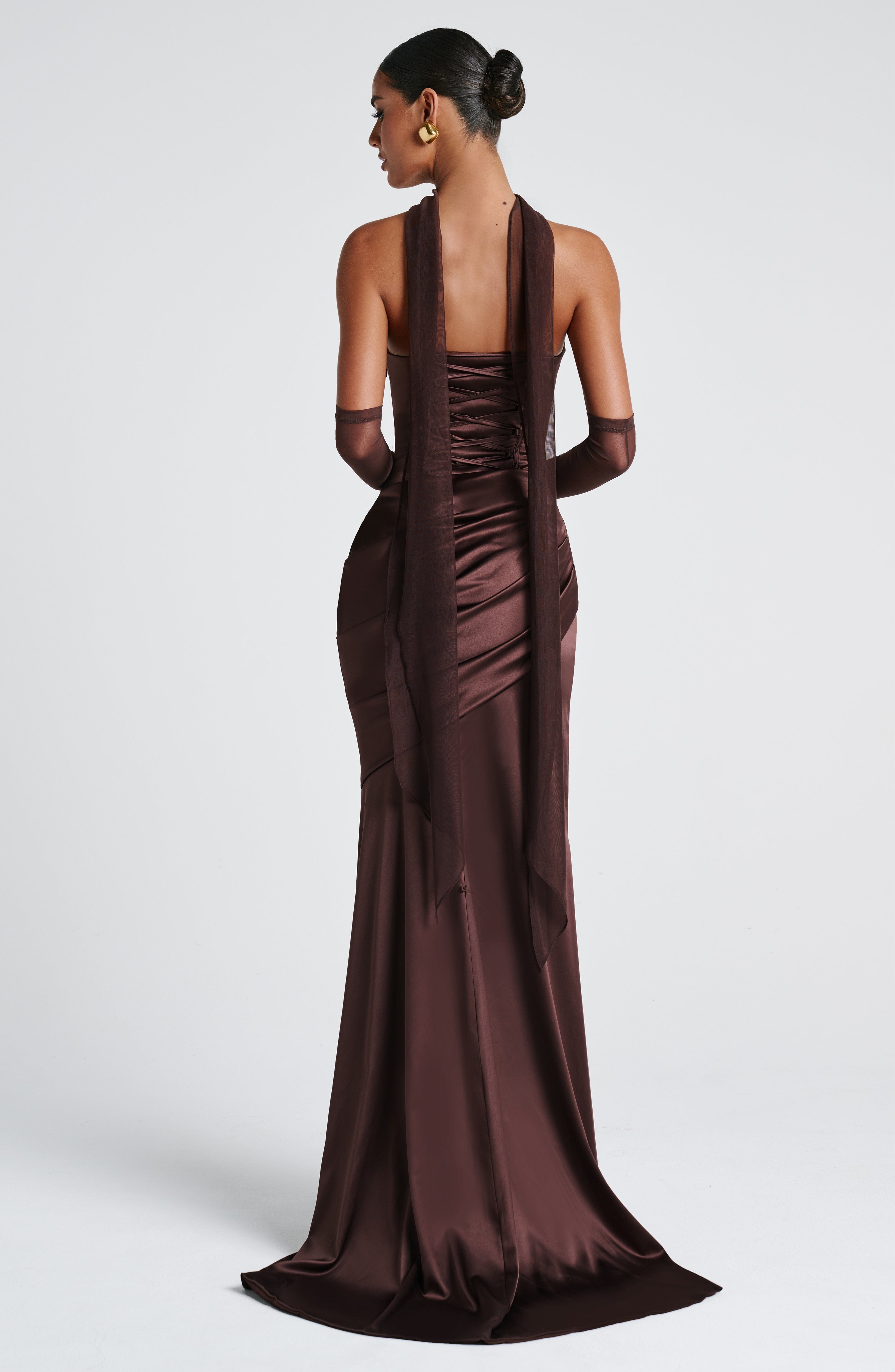 Kensington Maxi Dress - Plum Brown
