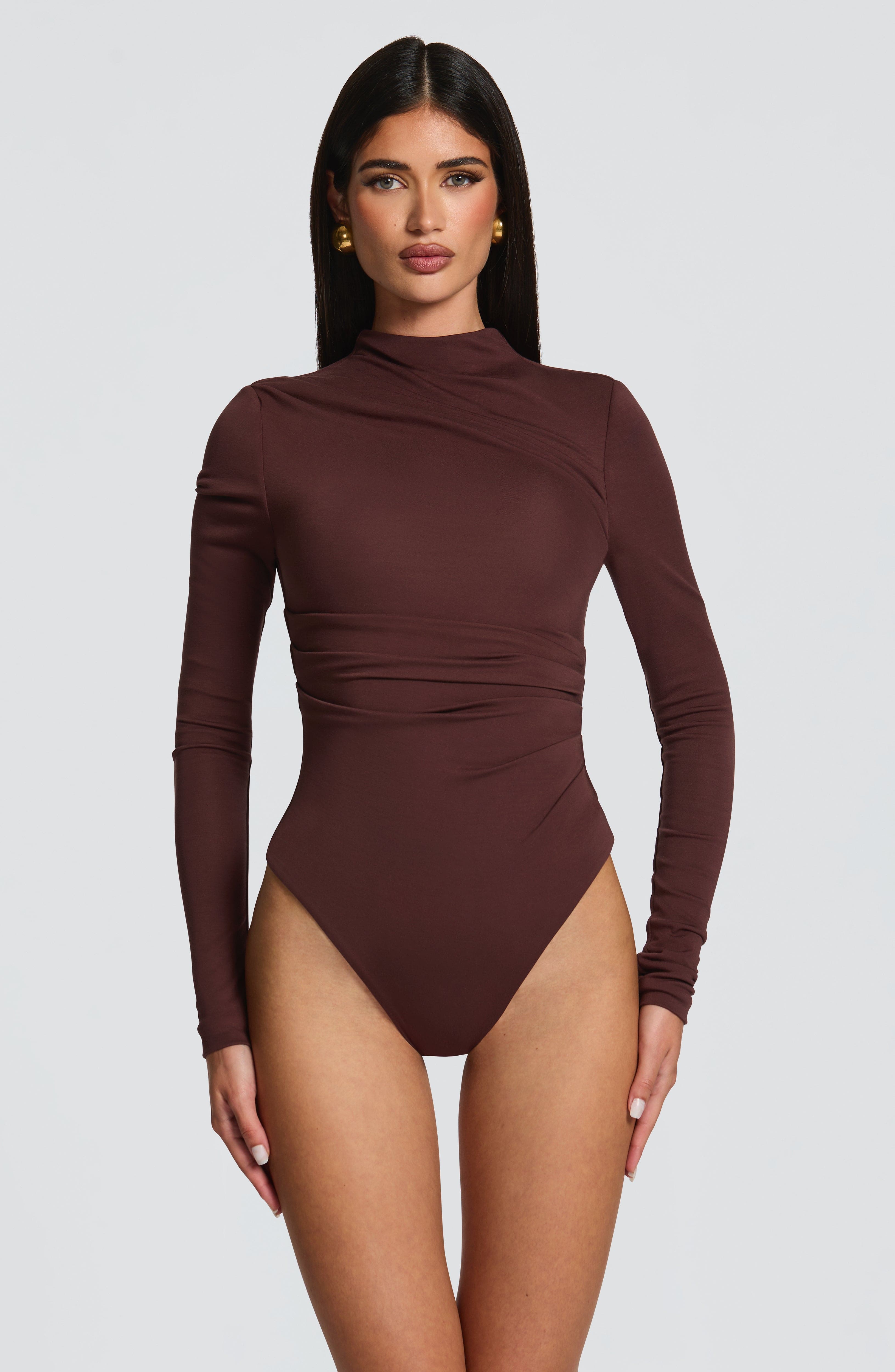 Pearson Bodysuit - Plum Brown - Napalia