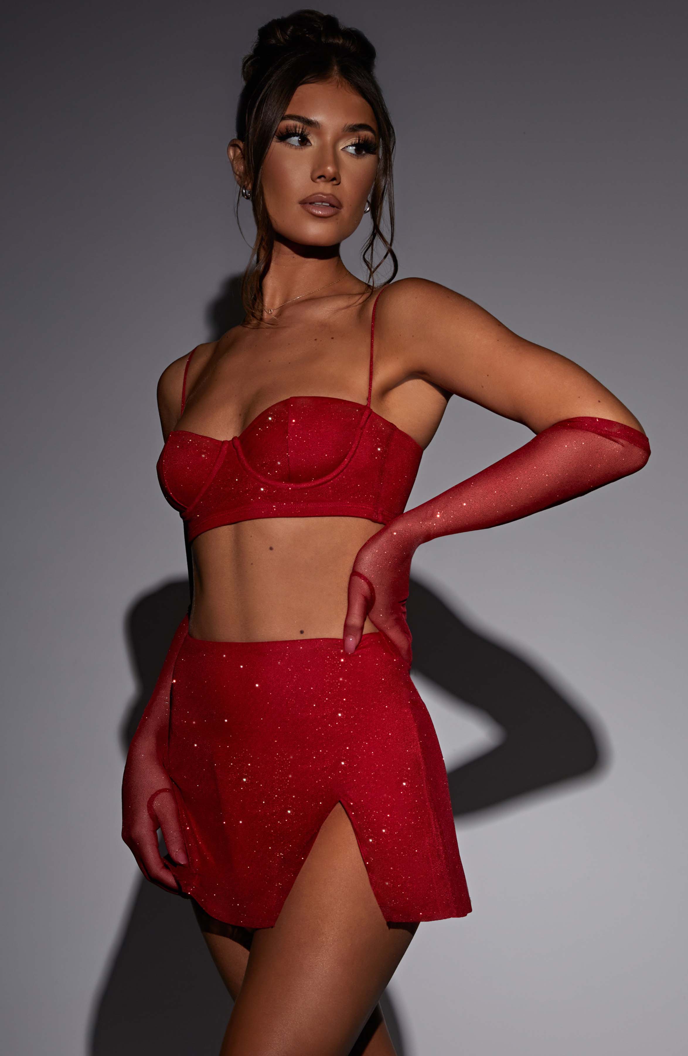 Posie Top - Red Sparkle