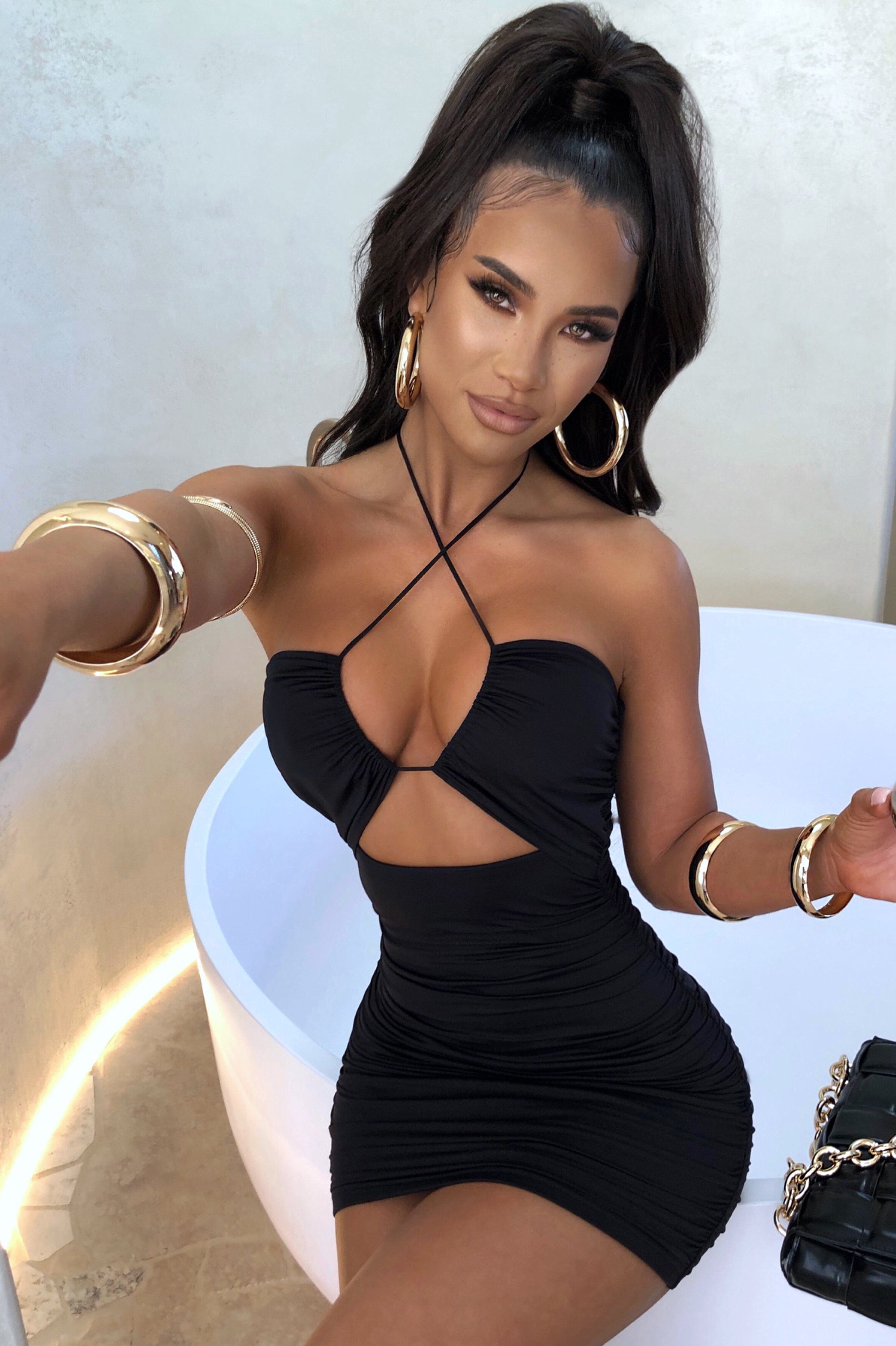 Sara Mini Dress - Black