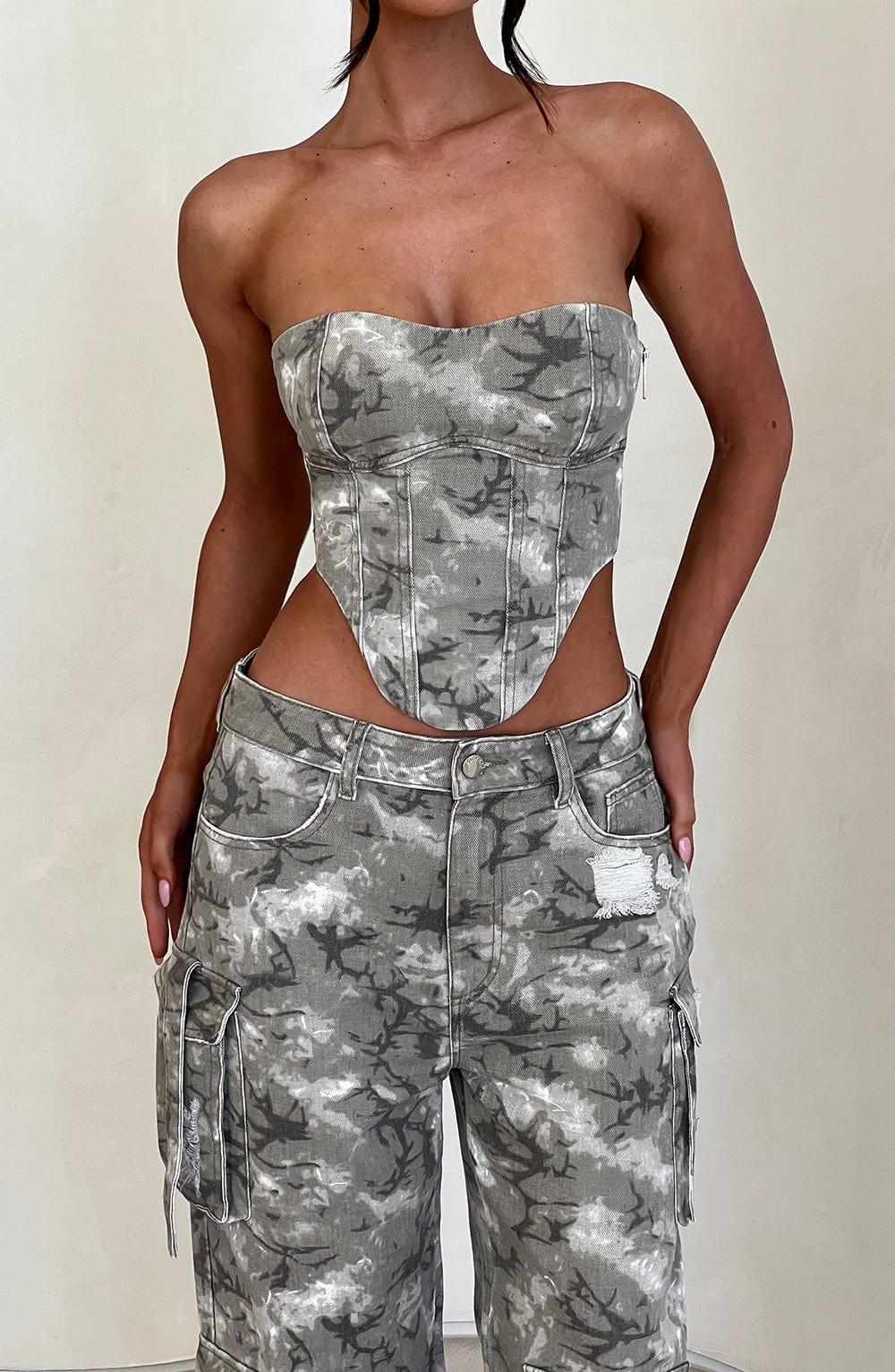 Yasie Corset - Camo Print - Napalia