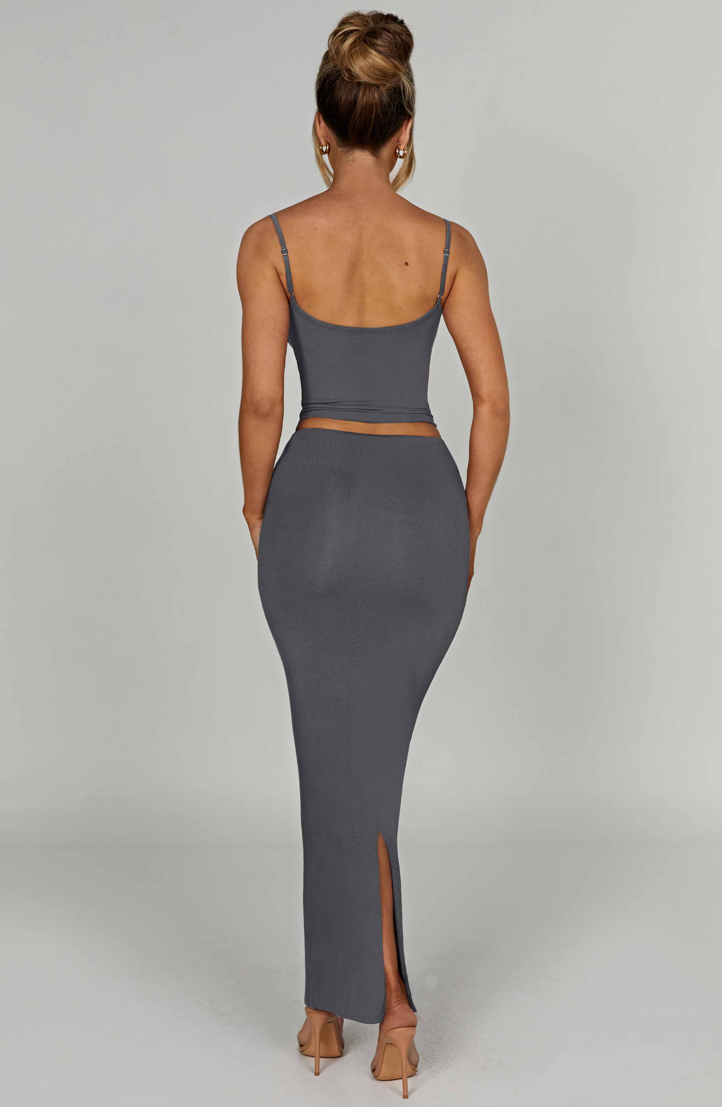 Yazmin Maxi Skirt - Charcoal - Napalia