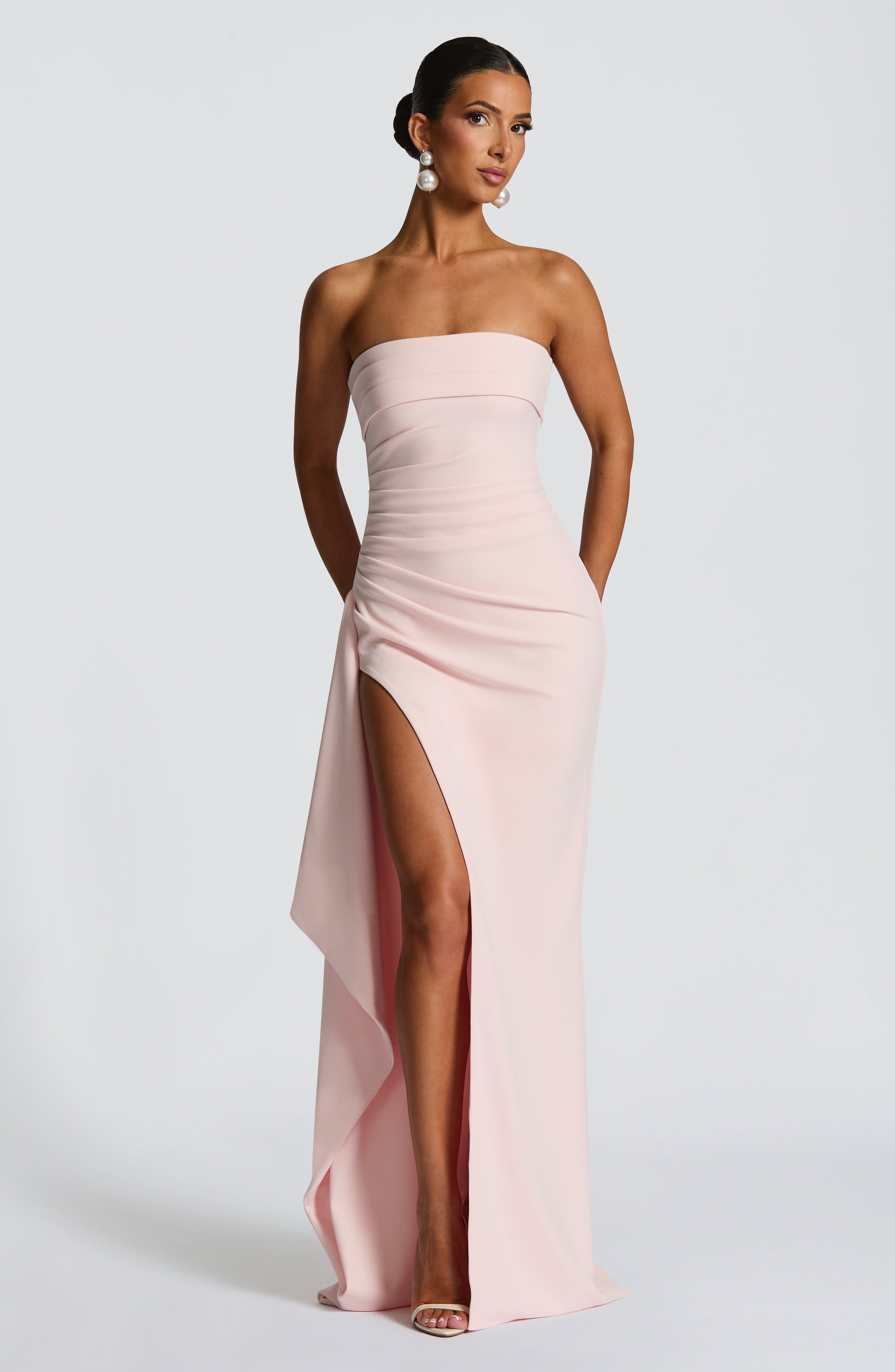 Zafira Maxi Dress - Blush - Napalia