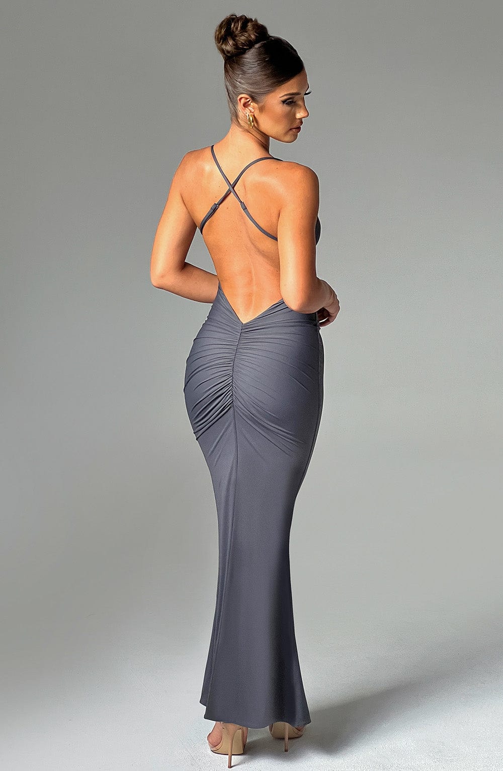 Zelda Maxi Dress - Charcoal - Napalia
