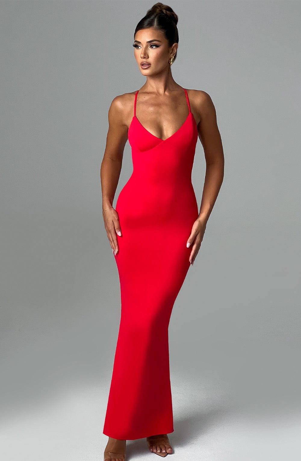 Zelda Maxi Dress - Red - Napalia